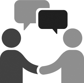 people talking